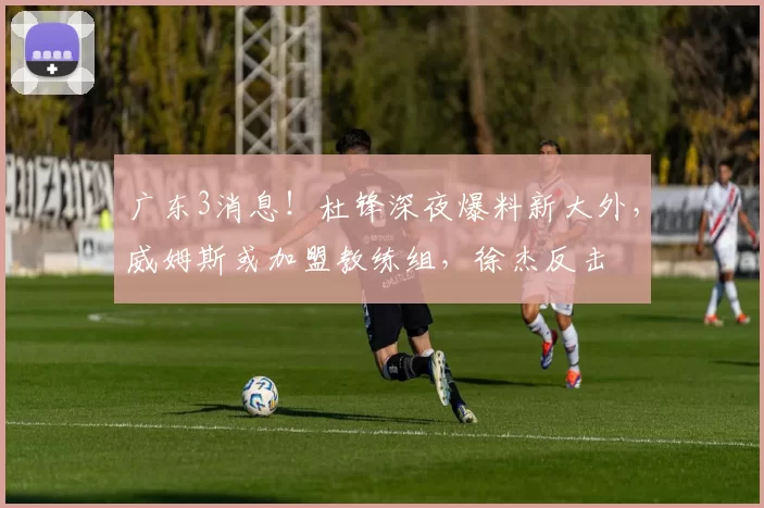 广东3消息！杜锋深夜爆料新大外，威姆斯或加盟教练组，徐杰反击