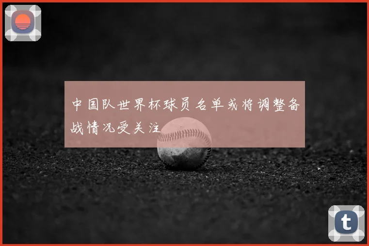 中国队世界杯球员名单或将调整备战情况受关注